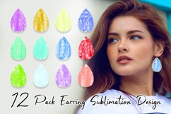 Sublimation earring bundle background watercolor texture Product Image 1