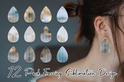 Sublimation earring bundle art deco pattern gradient color Product Image 1