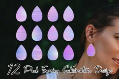 Sublimation earring bundle gradient pink color Product Image 1