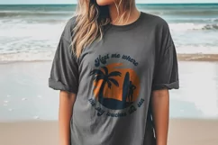 Meet me where the sky touches the sea | Vintage Summer SVG Product Image 5