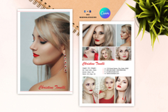 Modeling Comp Card Template Product Image 1