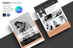 Model comp Card template Canva