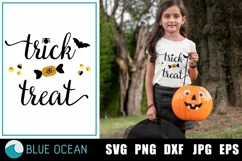 Trick or treat SVG, Kids Halloween SVG, Halloween SVG Product Image 1