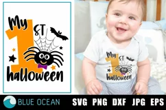 My first halloween SVG, My 1st halloween SVG, Baby halloween Product Image 1