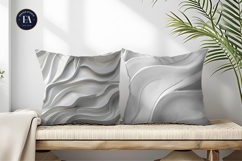 Modern 3D White Wall Panel Digital Paper Product Image 2