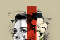 Modern Abstract Digital Collage Portrait Geometric Elements Product Image 6