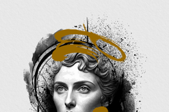 Modern Abstract Ink Splash Portrait Wall Art Photo Effect Product Image 7