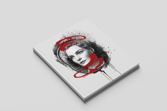 Modern Abstract Ink Splash Portrait Wall Art Photo Effect Product Image 2