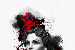 Abstract Ink Splash Portrait Wall Art Photo Effect Product Image 5