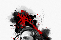 Abstract Ink Splash Portrait Wall Art Photo Effect Product Image 9