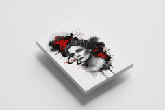 Abstract Ink Splash Portrait Wall Art Photo Effect Product Image 2