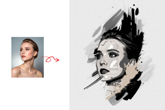 Ink Splash Wall Art Photo Effect Template Product Image 3