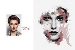 Modern Abstract Portrait Art Photo Effect Product Image 2