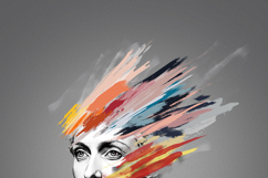 Modern Abstract Portrait Brushstroke Painting Photo Effect Product Image 4