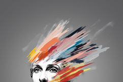 Modern Abstract Portrait Brushstroke Painting Photo Effect Product Image 6