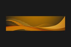 Modern abstract wave orange fluid concept Product Image 2