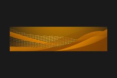 Modern abstract wave orange fluid template Product Image 2