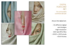 Faces In Linen Postcard and Art Print Set Product Image 4