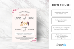 Editable Elegant Modern Beige Wedding Invitation Template Product Image 8