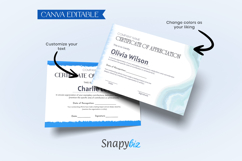 Printable Blue Certificate of Appreciation Custom Template Product Image 3
