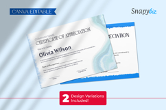 Printable Blue Certificate of Appreciation Custom Template Product Image 2