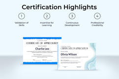 Printable Blue Certificate of Appreciation Custom Template Product Image 6