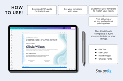 Printable Blue Certificate of Appreciation Custom Template Product Image 5