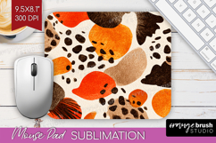 Modern Boho Mouse Pad Sublimation - Doodle Texture Mousepad Product Image 1
