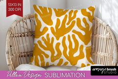 Modern Boho Pillow Sublimation - Doodle Texture Pillow Cover Product Image 1