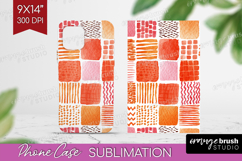 Modern Boho Phone Case PNG - Doodle Texture Case PNG Product Image 1