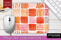 Modern Boho Mouse Pad Sublimation - Doodle Texture Mousepad Product Image 1