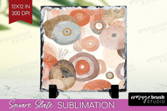 Modern Boho Slate PNG - Doodle Texture Square Slate Product Image 1