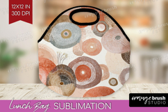 Modern Boho Lunch Bag - Doodle Texture Lunch Bug PNG Product Image 1