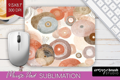 Modern Boho Mouse Pad Sublimation - Doodle Texture Mousepad Product Image 1