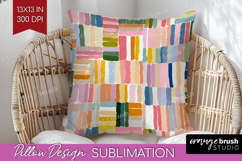 Modern Boho Pillow Sublimation - Doodle Texture Pillow Cover Product Image 1