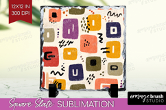 Modern Boho Slate PNG - Doodle Texture Square Slate Product Image 1