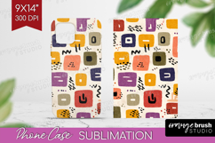 Modern Boho Phone Case PNG - Doodle Texture Case PNG Product Image 1
