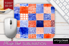 Modern Boho Mouse Pad Sublimation - Doodle Texture Mousepad Product Image 1