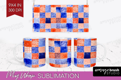 Modern Boho Mug Wrap - Doodle Texture Mug PNG Sublimation Product Image 1