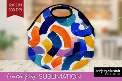 Modern Boho Lunch Bag - Doodle Texture Lunch Bug PNG Product Image 1