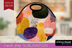 Modern Boho Lunch Bag - Doodle Texture Lunch Bug PNG Product Image 1