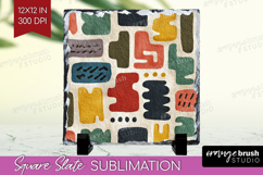 Modern Boho Slate PNG - Doodle Texture Square Slate Product Image 1