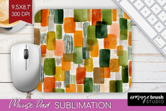 Modern Boho Mouse Pad Sublimation - Doodle Texture Mousepad Product Image 1