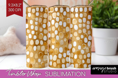 Modern Boho Tumbler Wrap - Doodle Texture Tumbler PNG Product Image 1