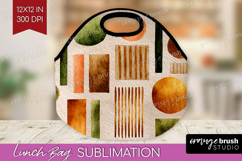 Modern Boho Lunch Bag - Doodle Texture Lunch Bug PNG Product Image 1