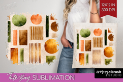 Modern Boho Tote Bag - Doodle Texture Tote Bag PNG Product Image 1