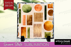 Modern Boho Slate PNG - Doodle Texture Square Slate Product Image 1