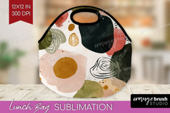 Modern Boho Lunch Bag - Doodle Texture Lunch Bug PNG Product Image 1