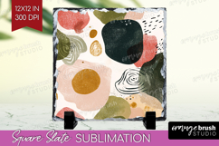 Modern Boho Slate PNG - Doodle Texture Square Slate Product Image 1