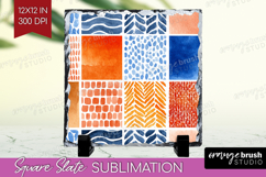 Modern Boho Slate PNG - Doodle Texture Square Slate Product Image 1